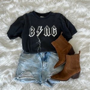 Anine Bing Lightening Bolt Tee